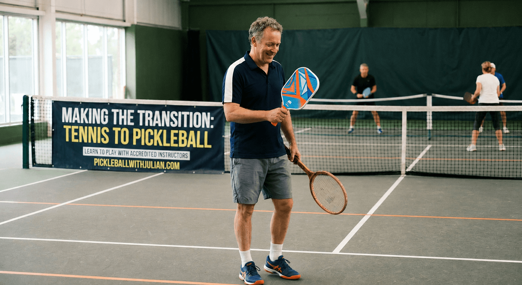 Tennis player transitioning to pickleball